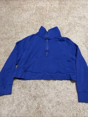 Lululemon Over Sized Cropped Scuba Funnel Neck M/L